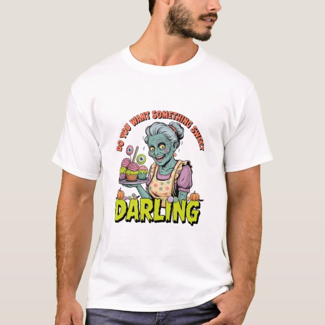Camiseta Abuela zombi - Dulce Halloween Darling (Anverso)