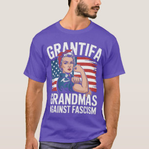 Camiseta Abuelas Grantifa Contra el Fascismo Bandera Resist