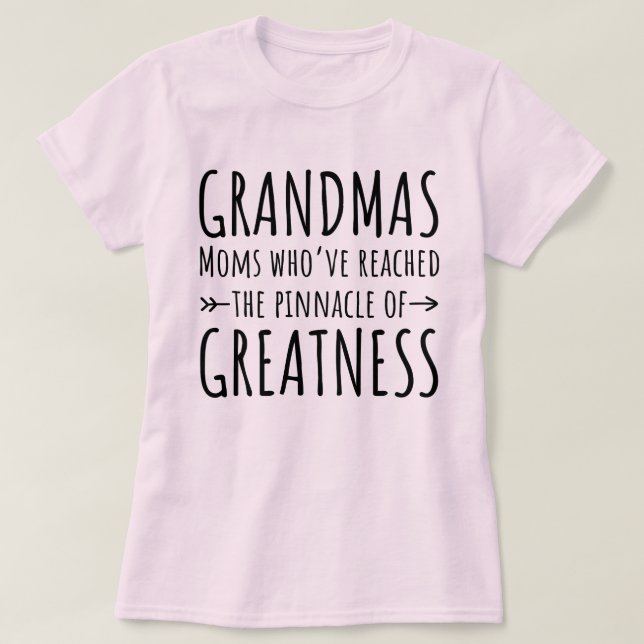 Camiseta Abuelas Madres Que Han Llegado a la Cúspide (Diseño del anverso)