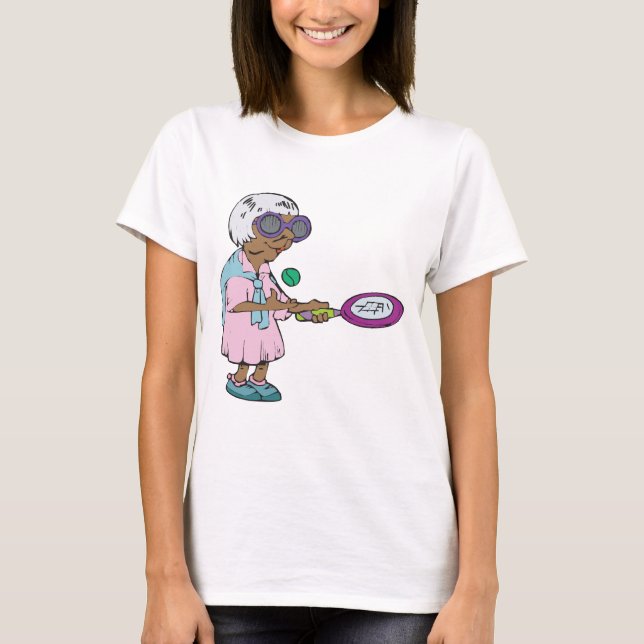 Camiseta Abuelita del tenis (Anverso)