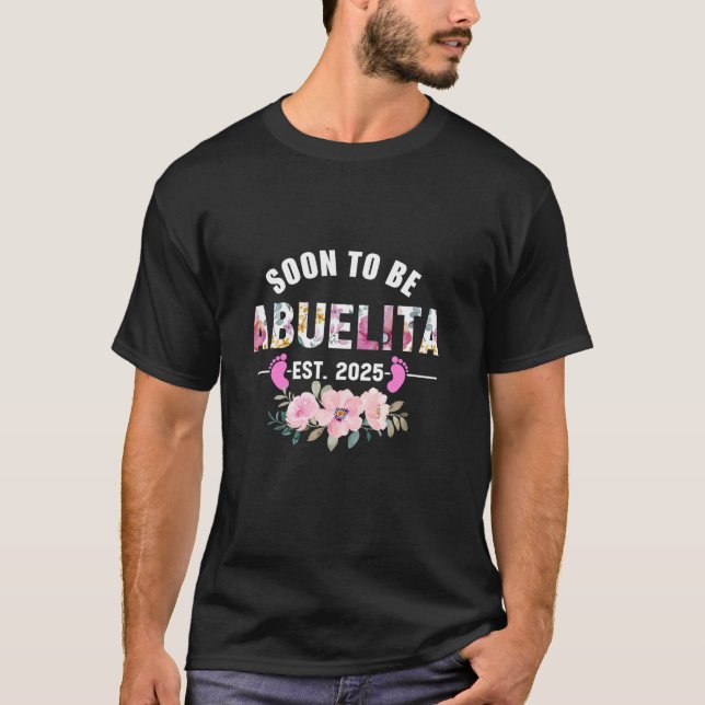 Camiseta Abuelita Este 2025 Nueva abuela bebé Anno (Anverso)