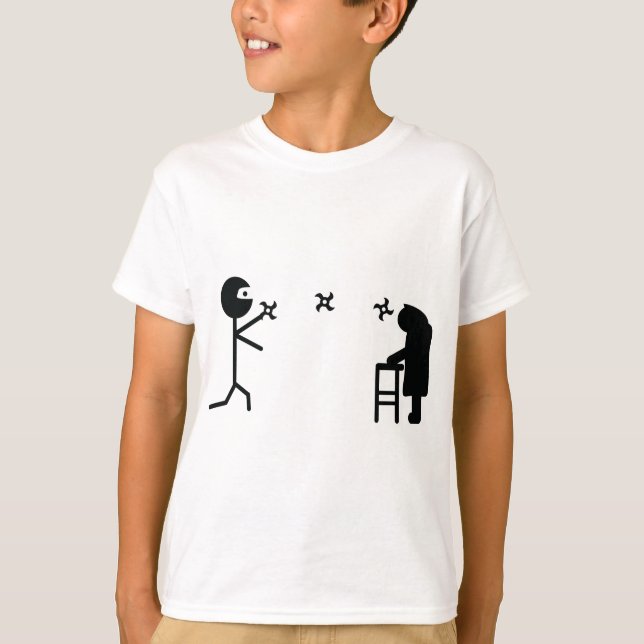 Camiseta abuelita que lucha del mún ninja negro (Anverso)