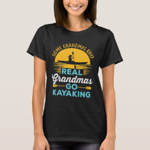 Camiseta Abuelitas reales se van Kayak Kayak Yak Mujeres