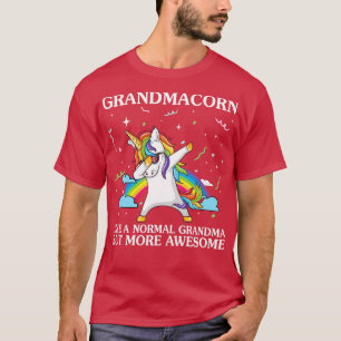 Camiseta Abuelito como abuela normal, unicornio gracioso