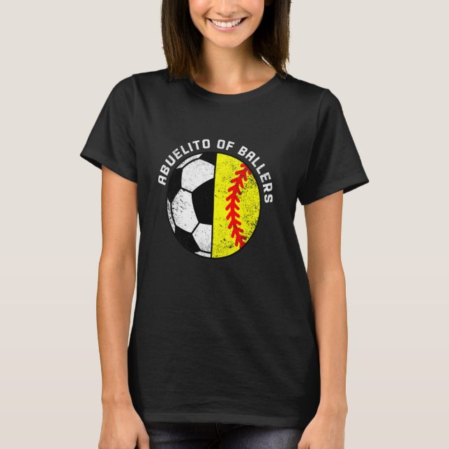Camiseta Abuelito De Ballers Funny Soctball Abuelito (Anverso)