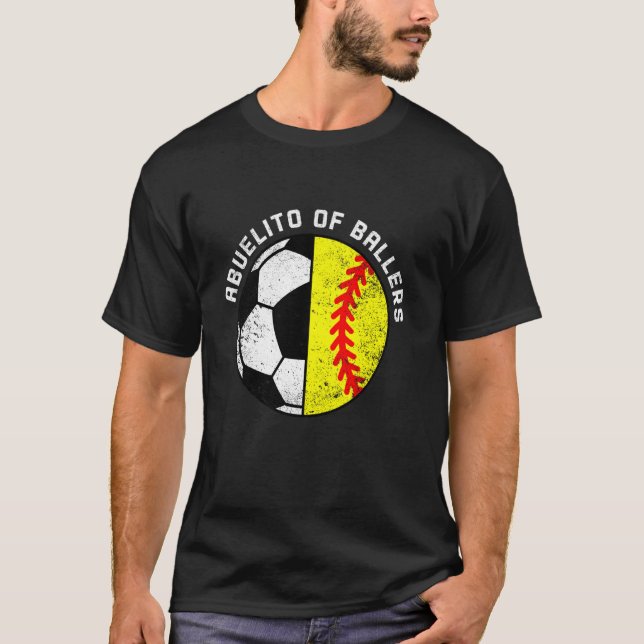 Camiseta Abuelito De Ballers Funny Soctball Abuelito (Anverso)