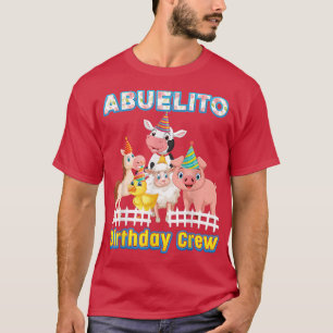 Camiseta Abuelito De Los Animales Granjeros De La Tripulaci