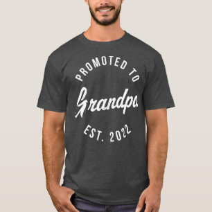 Camiseta Abuelo 1ª vez para hombres EST 2022 nuevo primer a