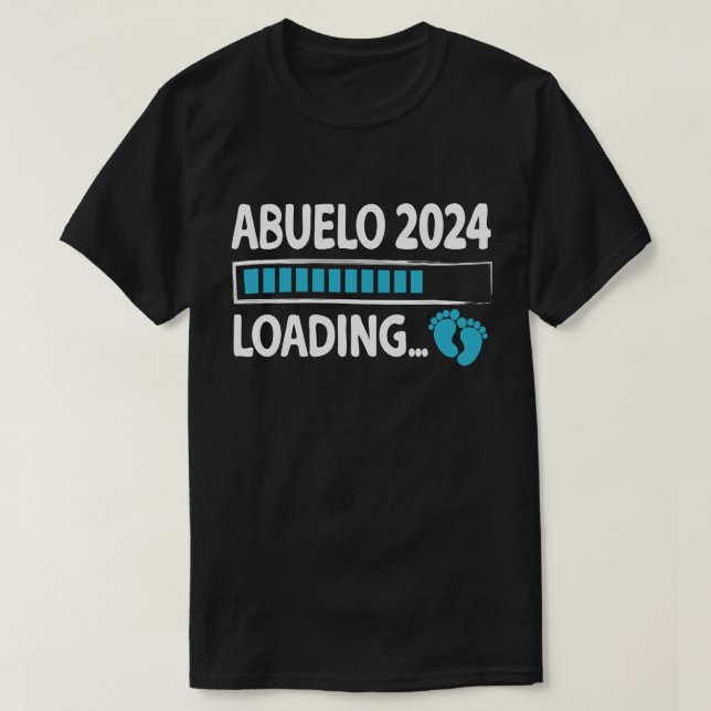 Camiseta Abuelo 2024 cargando el abuelo del nuevo abuelo pa (Diseño del anverso)