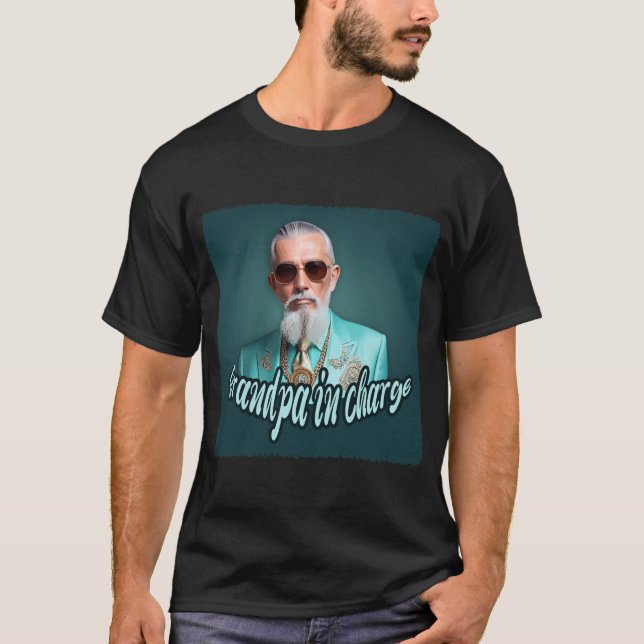 Camiseta abuelo a cargo (Anverso)