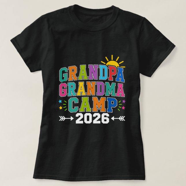 Camiseta Abuelo Abuela Campamento 2026 (Diseño del anverso)