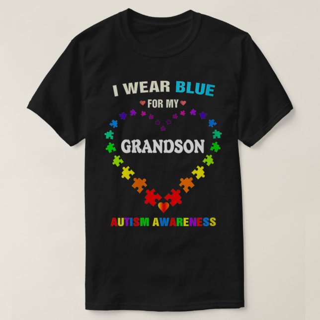 Camiseta Abuelo Abuela De La Abuela Que Llevo Azul Para Mi  (Diseño del anverso)