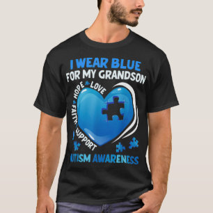 Camiseta Abuelo Abuela Que Uso Azul Para El Autismo De Mi A