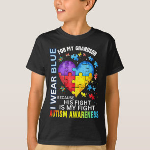 Camiseta Abuelo Abuela Que Uso Azul Para El Autismo De Mi A