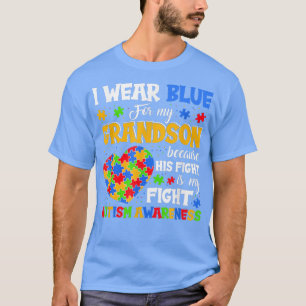 Camiseta Abuelo Abuela Que Uso Azul Para El Autismo De Mi A