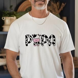 Camiseta Abuelo abuelo de papá de Cow T-Shirt Cumpleaños