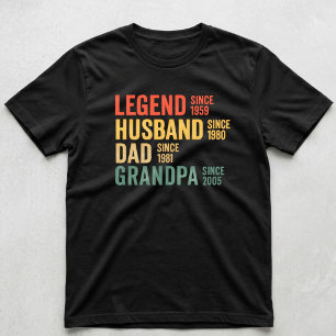 Camiseta Abuelo Abuelo Leyenda Personalizada Abuelo Persona