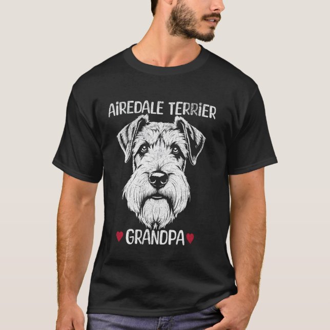 Camiseta Abuelo Airedale Terrier  1 (Anverso)