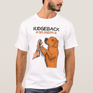 Camiseta Abuelo Amante del Perro Ridgeback Rodesiano Hombre