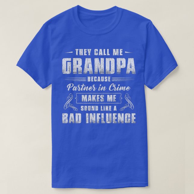 Camiseta Abuelo Amigo Del Abuelo Del Crimen (Diseño del anverso)
