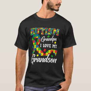 Camiseta Abuelo Autismo Amo a mi Nieto Conciencia del Autis