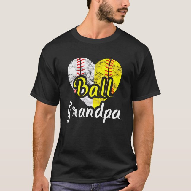 Camiseta Abuelo Ball Abuelo Béisbol Abuelo Deportivo (Anverso)