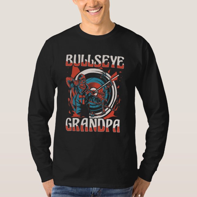 Camiseta Abuelo Bullseye Bowman Bow Arrows Grands (Anverso)