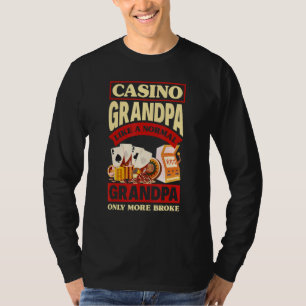 Camiseta Abuelo Casino Gráfico de Juegos de Azar