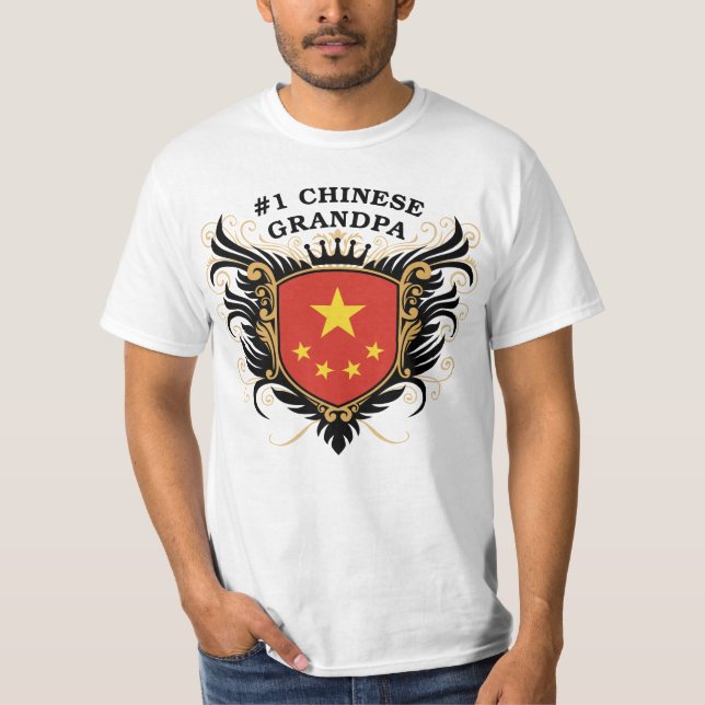 Camiseta Abuelo chino del número uno (Anverso)