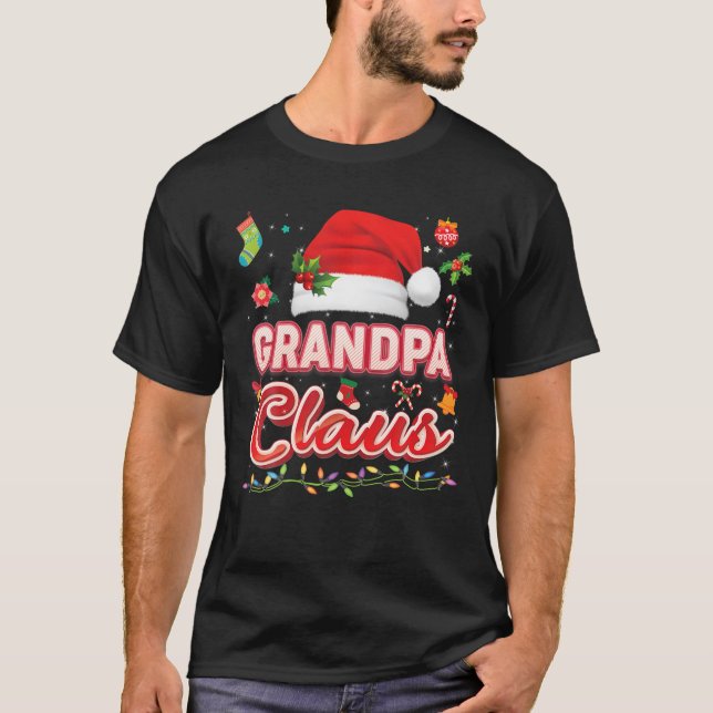 Camiseta Abuelo Claus Navidades familiares coincidentes San (Anverso)