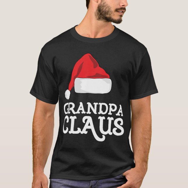 Camiseta Abuelo Claus Navidades Gorra Familia coincidiendo  (Anverso)