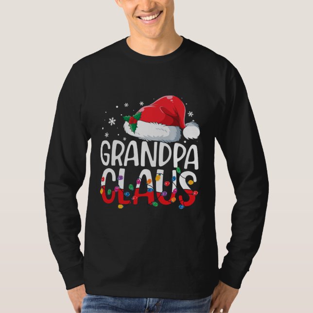 Camiseta Abuelo Claus Navidades Pajamas Familia (Anverso)