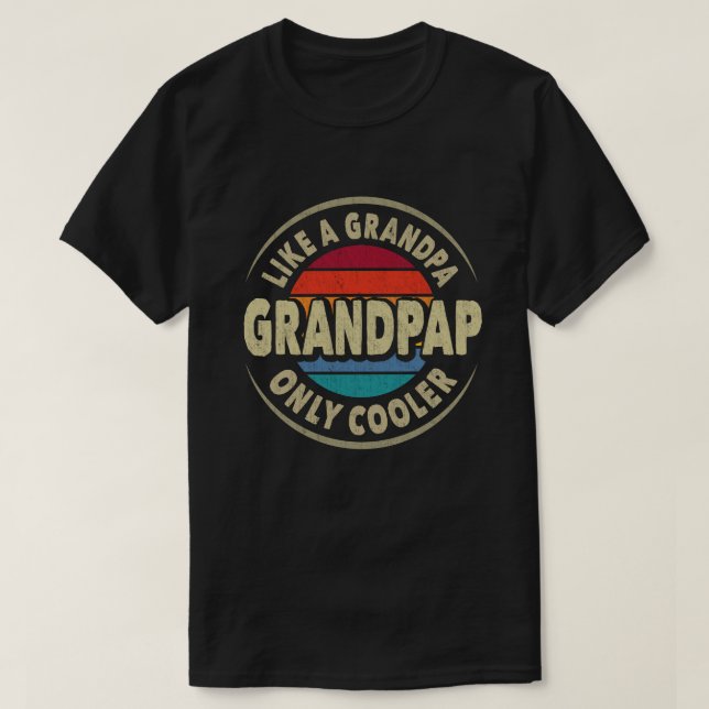 Camiseta Abuelo como abuelo Día de los Padres Frescos (Diseño del anverso)
