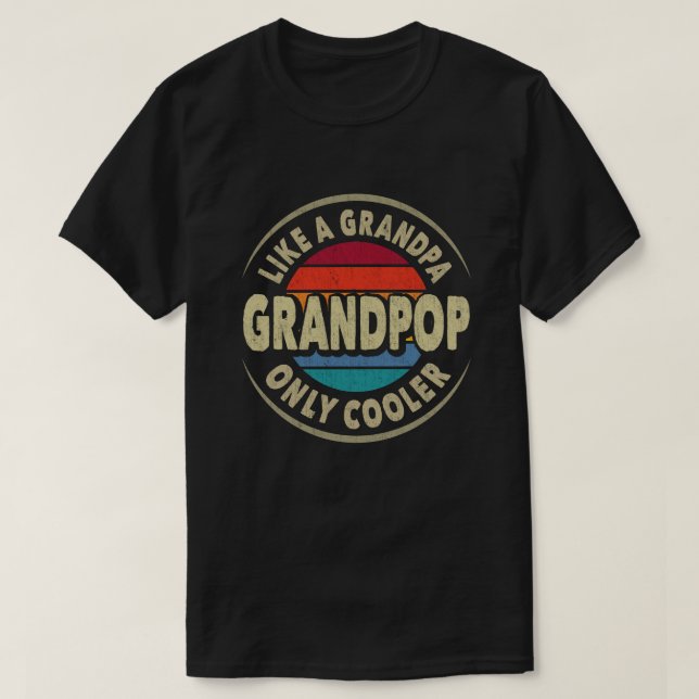 Camiseta Abuelo como abuelo Día del padre sólo frío (Diseño del anverso)