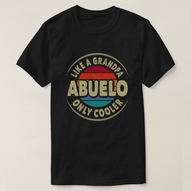 Camiseta Abuelo como un abuelo, regalo del día del padre fr (Diseño del anverso)