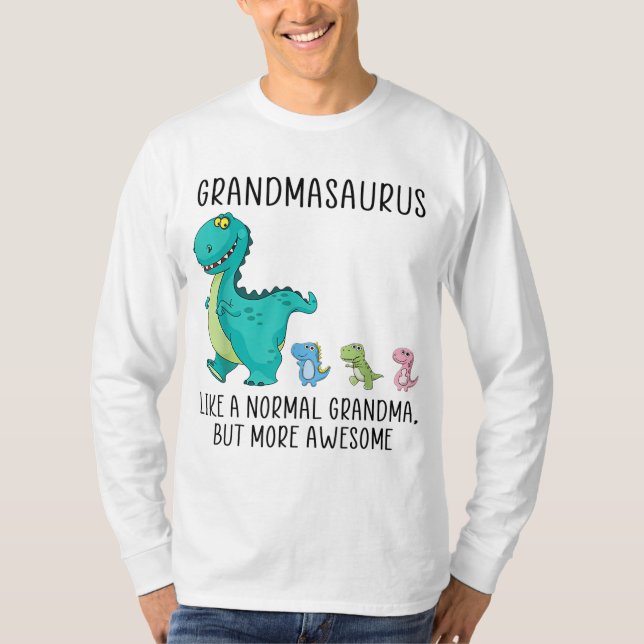 Camiseta Abuelo como una abuela normal pero más aweso (Anverso)