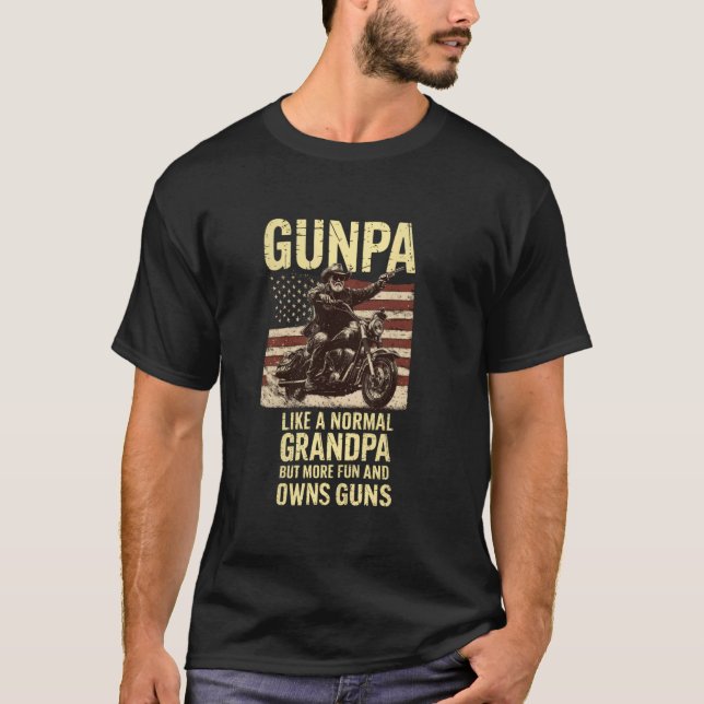 Camiseta Abuelo con armas como un abuelo normal pero divert (Anverso)