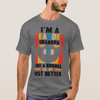 Camiseta Abuelo con barba como un mejor normal