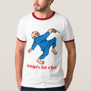 Camiseta ¡Abuelo conseguido un arma!