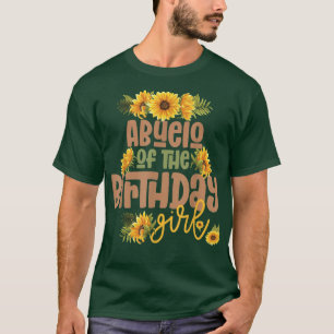 Camiseta Abuelo Cumpleaños Chica Sunflower Fiesta de cumple