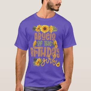 Camiseta Abuelo Cumpleaños Chica Sunflower Fiesta de cumple