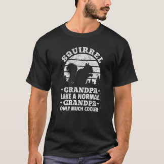 Camiseta Abuelo de ardilla masculino como un abuelo normal