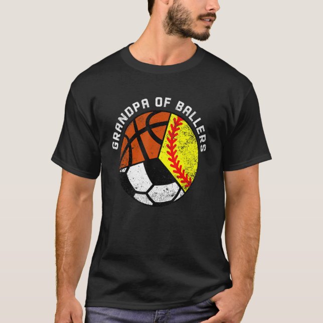 Camiseta Abuelo De Baloncesto De Baloncesto (Anverso)
