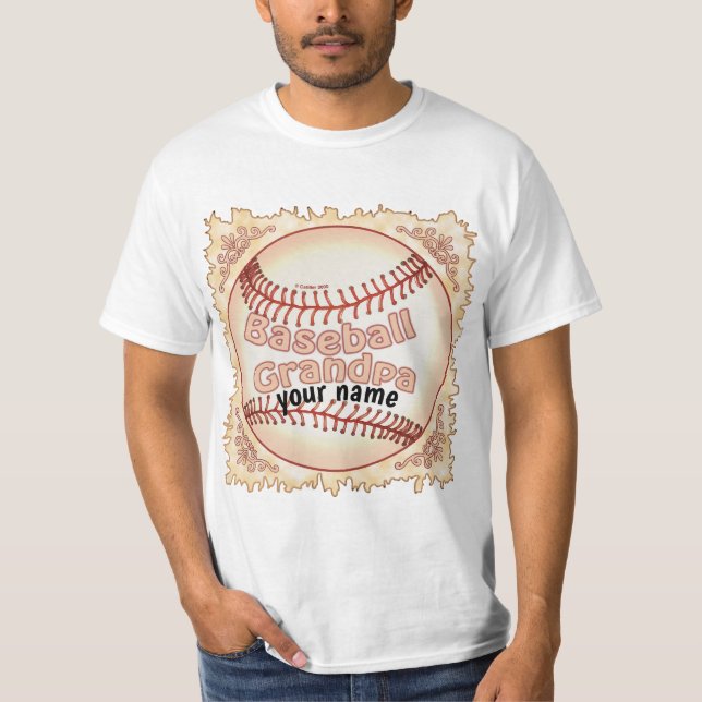 Camiseta Abuelo de béisbol (Anverso)