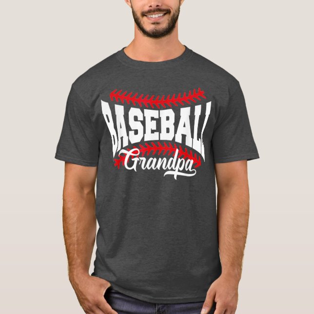 Camiseta Abuelo de béisbol de Mens (Anverso)
