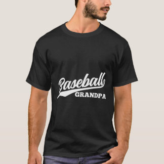 Camiseta Abuelo De Béisbol, Fuente Cursiva Retro De Los Año