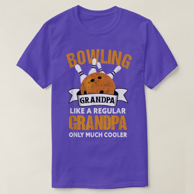 Camiseta Abuelo de boliche del abuelito (Diseño del anverso)