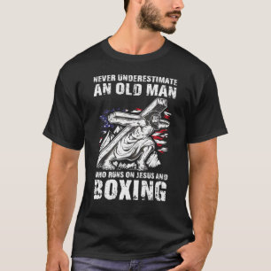 Camiseta Abuelo de boxeo cristiano en papá