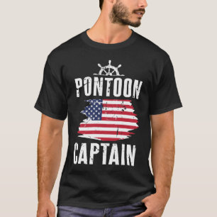 Camiseta Abuelo de capitán american Boating Flag Dad el