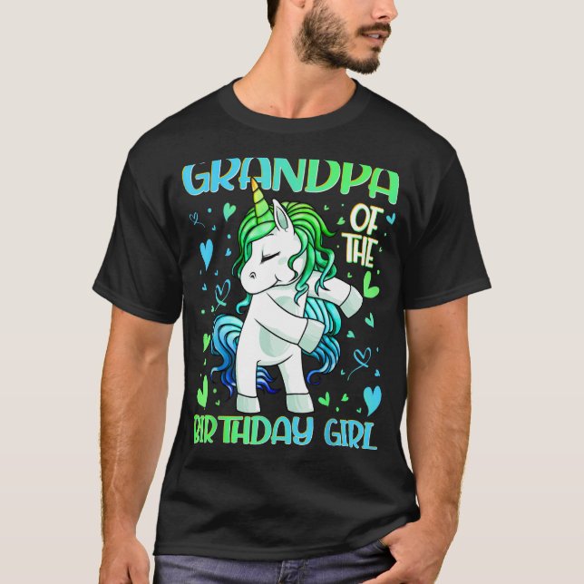 Camiseta Abuelo de Chica de cumpleaños fallando en Gran Uni (Anverso)